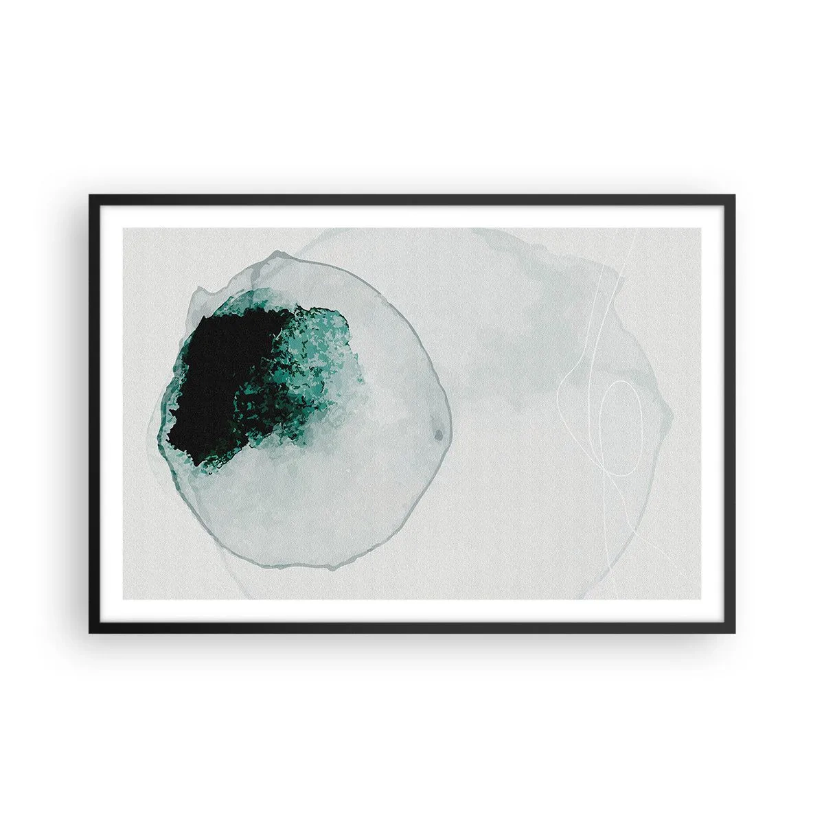 Affisch i svart ram - I en droppe vatten - 91x61 cm