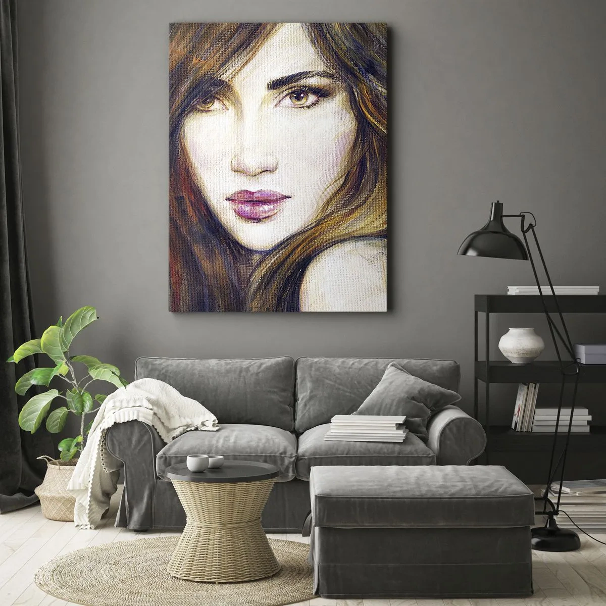 Canvastavla - Bild på duk - Ett öre för dina tankar - 50x70 cm