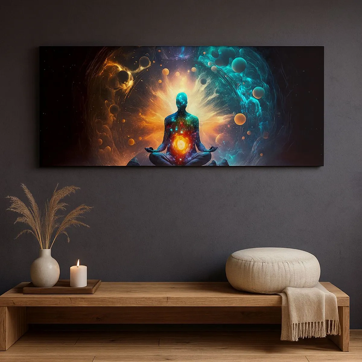 Canvastavla - Bild på duk - Kosmisk stillhet - 100x40 cm