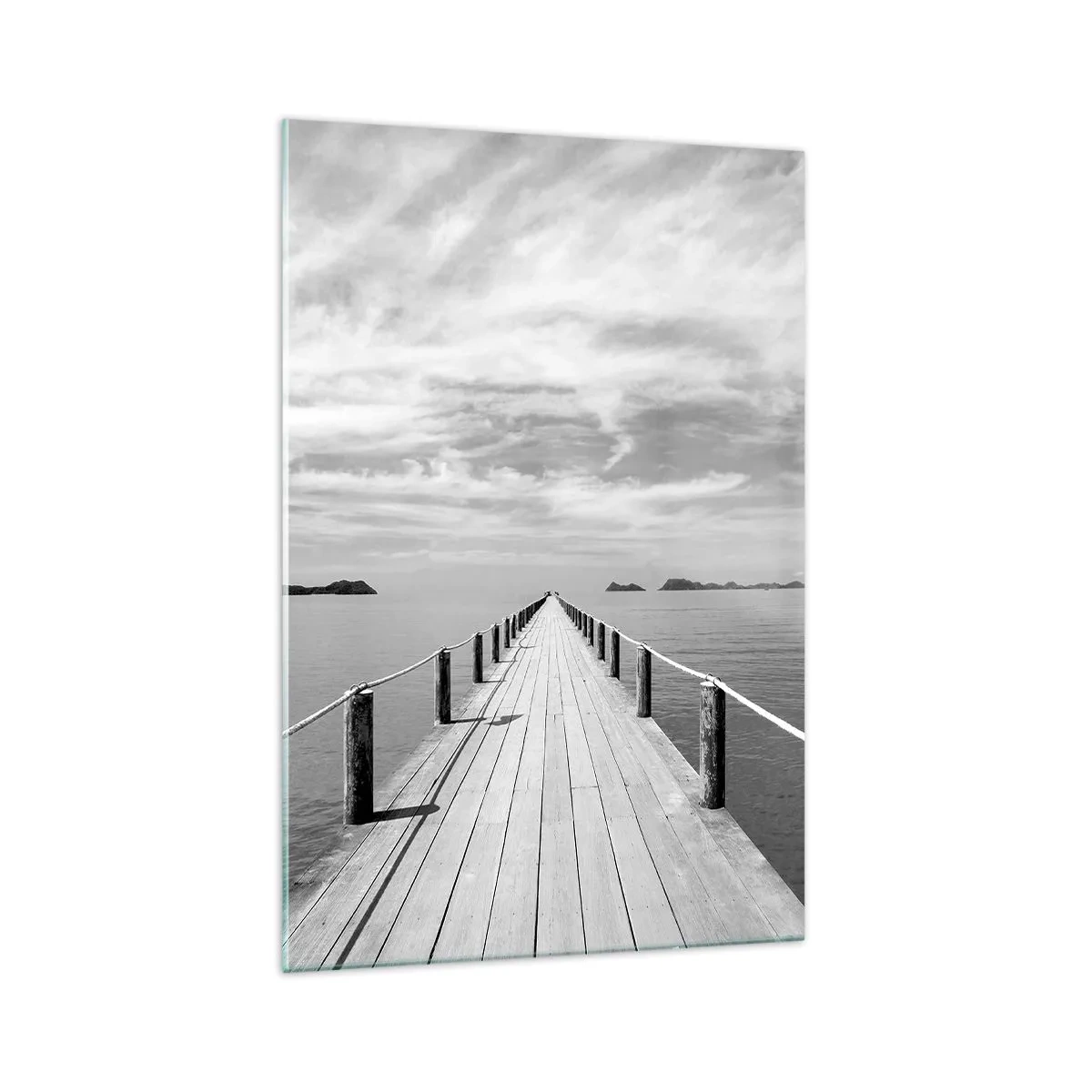 Glastavla - Bild på glas - Kanske en resa... - 70x100 cm