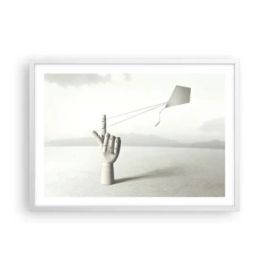 Affisch i vit ram - Test av styrka - 70x50 cm