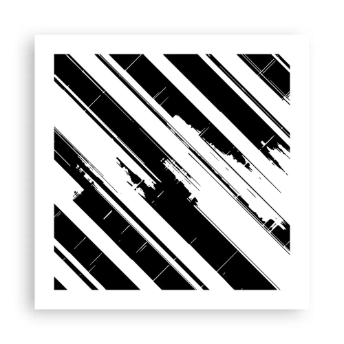 Affisch - Intensiv och dynamisk komposition - 50x50 cm