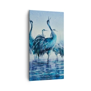 Canvastavla - Bild på duk - Morgonmöte - 55x100 cm