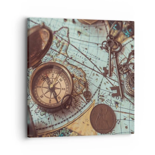 Canvastavla - Bild på duk - För äventyrare - 30x30 cm