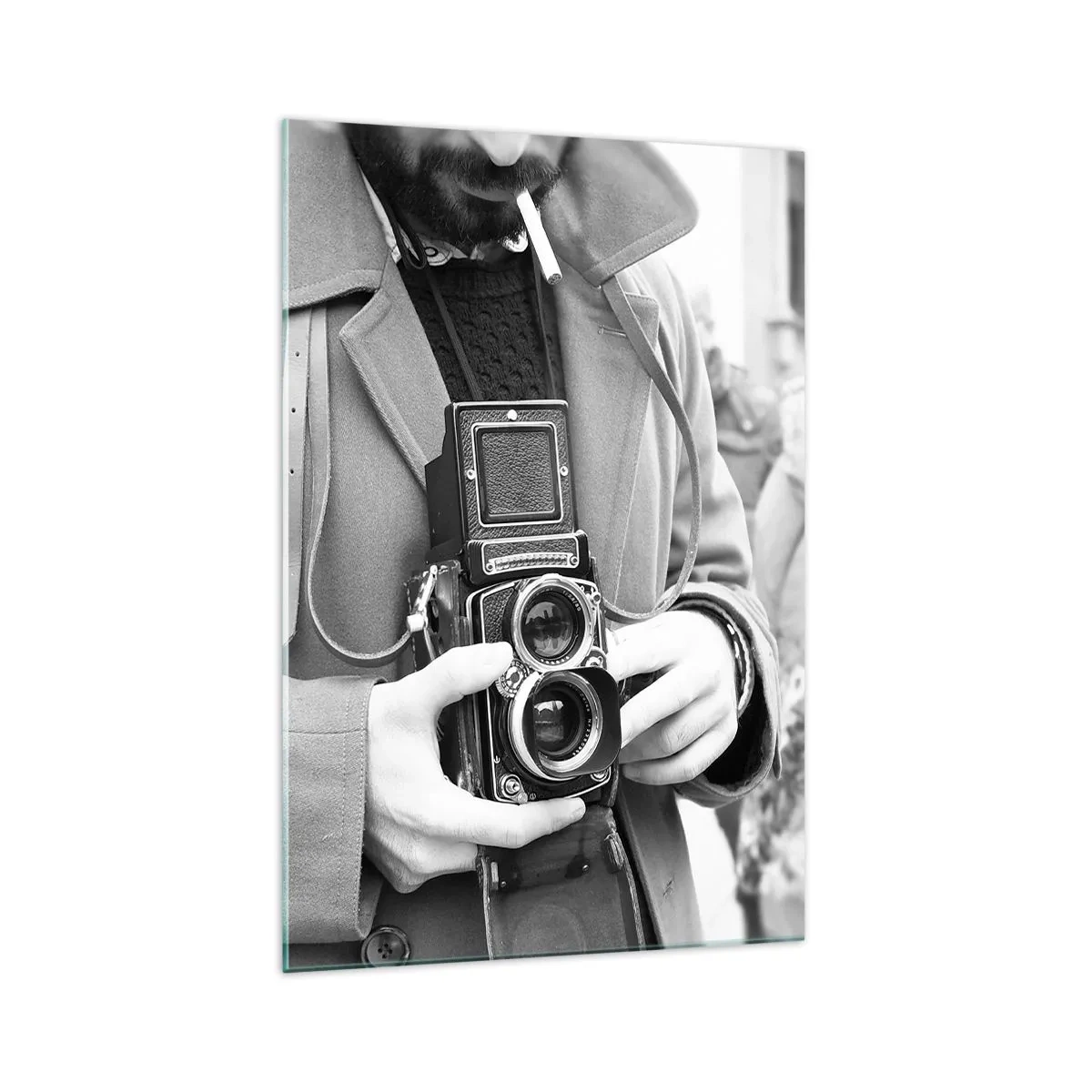 Glastavla - Bild på glas - I retrostil - 70x100 cm