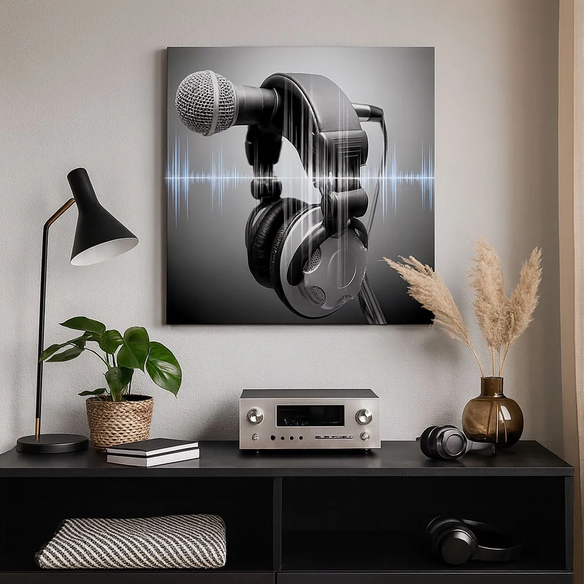 Canvastavla - Bild på duk - Sången hörs fortfarande - 30x30 cm