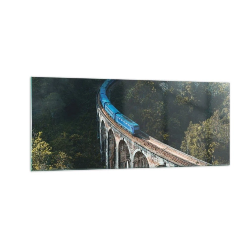 Glastavla - Bild på glas - Attraktion till naturen - 100x40 cm