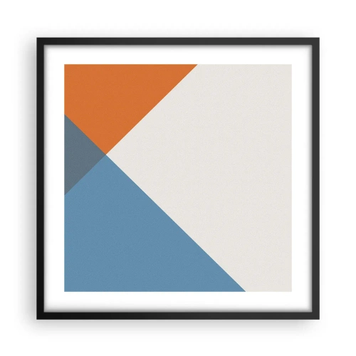 Affisch i svart ram - Under vinkel… - 50x50 cm