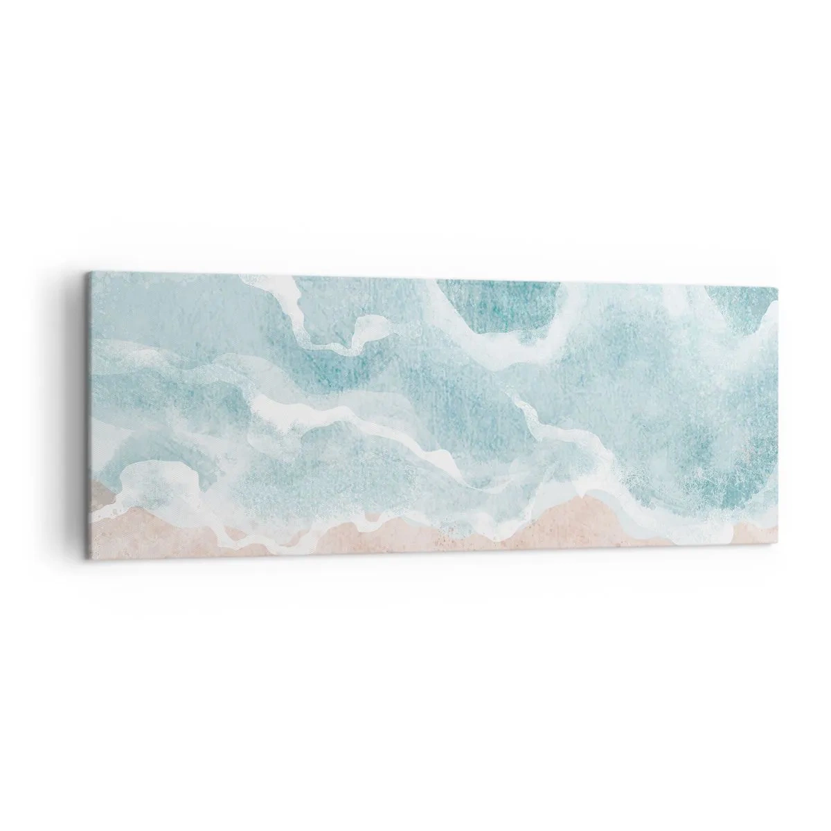 Canvastavla - Bild på duk - Abstraktion i moln - 140x50 cm