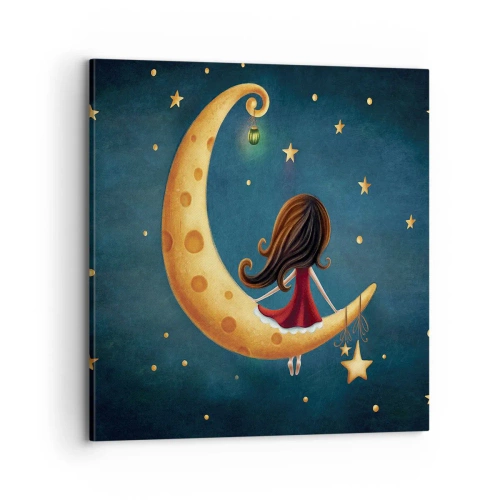 Canvastavla - Bild på duk - En gång i tiden... - 70x70 cm