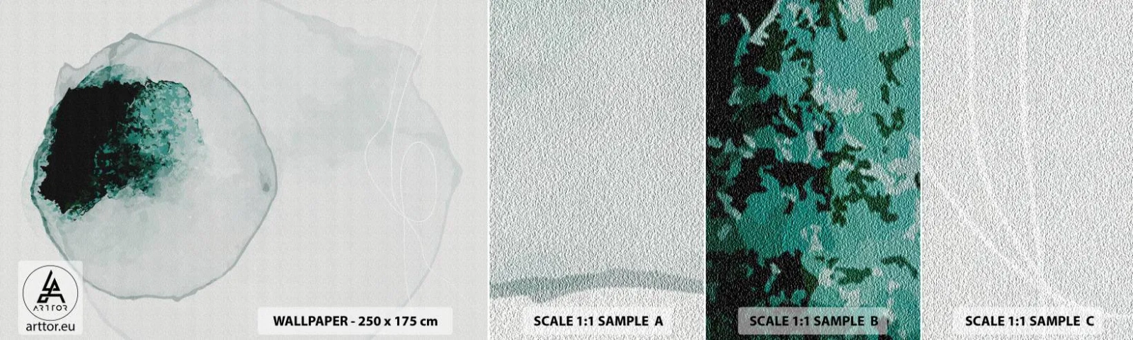 Fototapet Prov Standard Eco - I en droppe vatten - Modern, Minimalistisk, Abstraktion - 100x30 cm