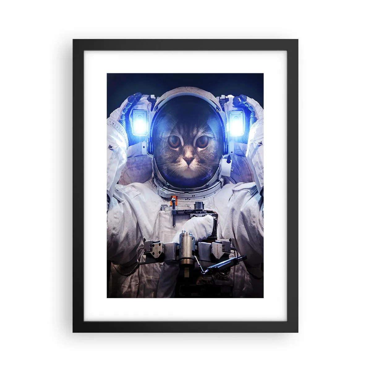 Affisch i svart ram - Houston, ni har problem - 30x40 cm