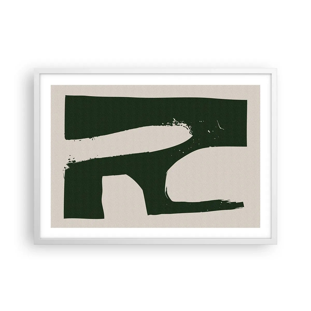Affisch i vit ram - Vikar av vitt - 70x50 cm