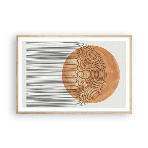 Affisch i ram av ljusek - En solig komposition - 91x61 cm