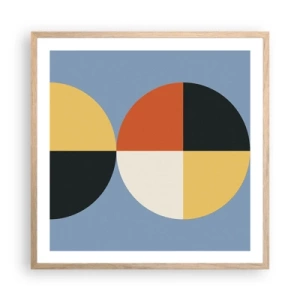 Affisch i ram av ljusek - Titta och räkna - 60x60 cm