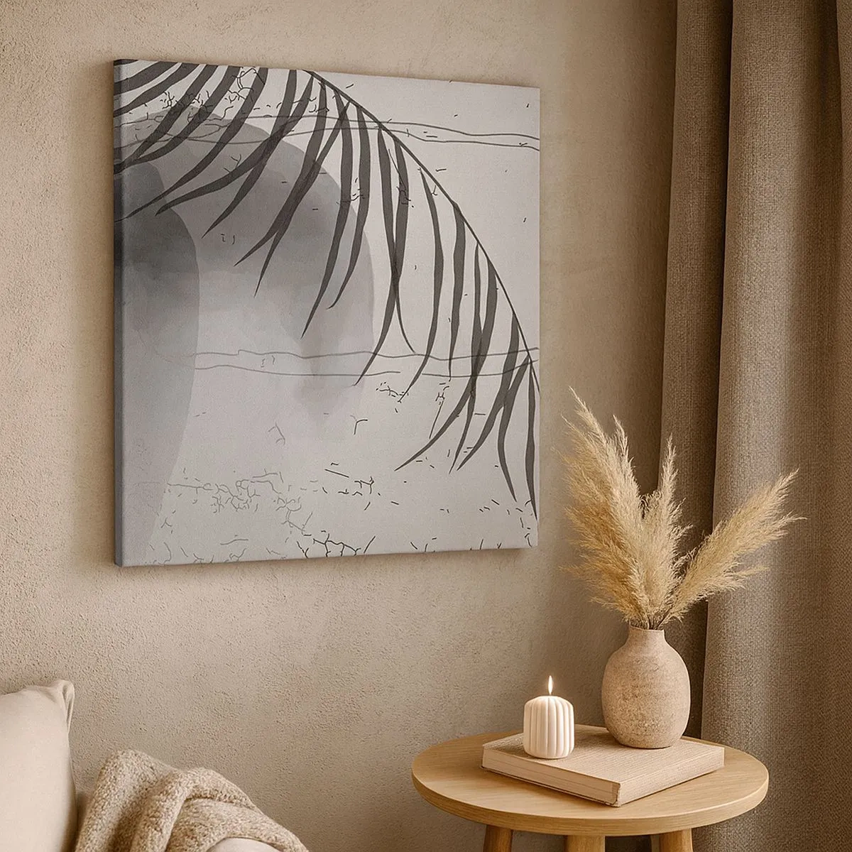 Canvastavla - Bild på duk - Den subtila exotismen i naturen - 30x30 cm