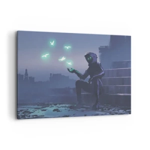 Canvastavla - Bild på duk - Livet kommer tillbaka - 100x70 cm