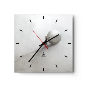 Väggklocka - Klocka på glas - Livets spel - 30x30 cm
