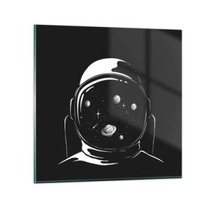 Glastavla - Bild på glas - Fin utsikt - 50x50 cm