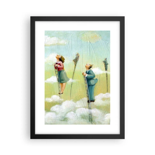 Affisch i svart ram - Efter din dröm - 30x40 cm