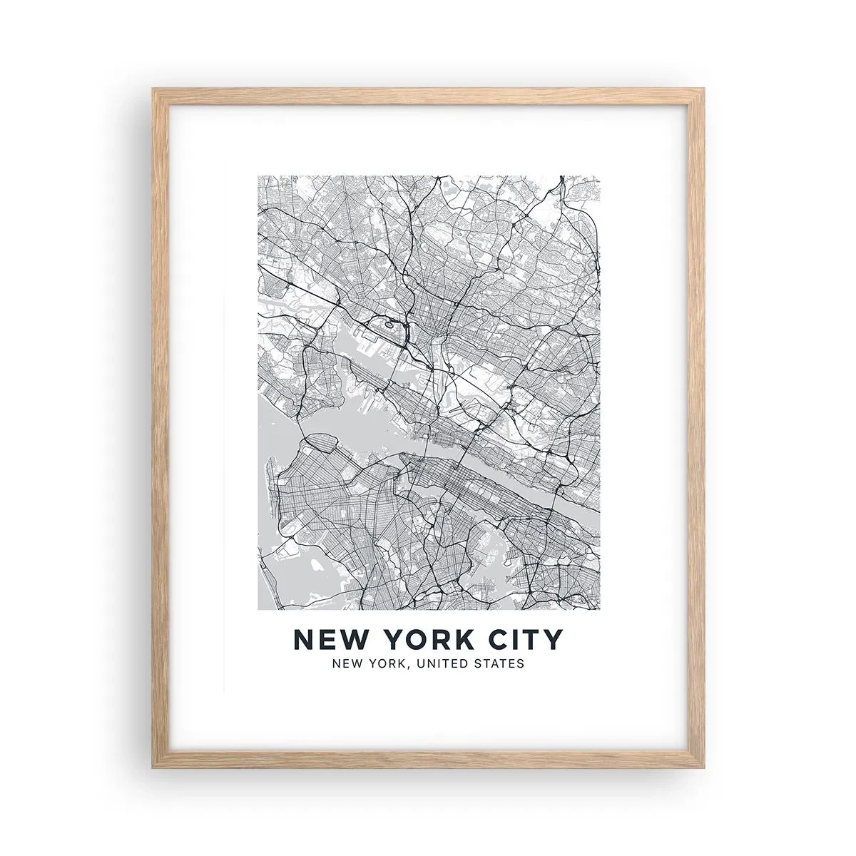 Affisch i ram av ljusek - Metropolens anatomi - 40x50 cm