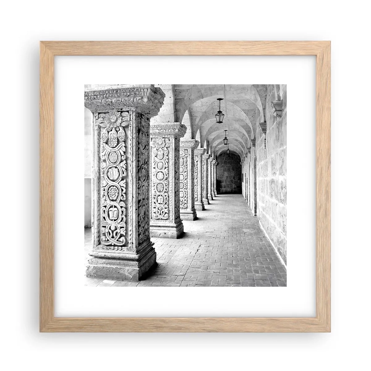 Affisch i ram av ljusek - Och vart tar det vägen? - 30x30 cm