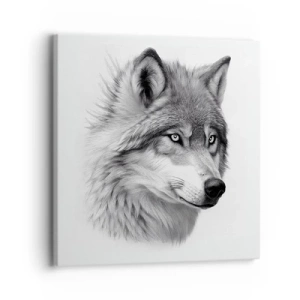 Canvastavla - Bild på duk - Alfa - utan tvekan - 30x30 cm