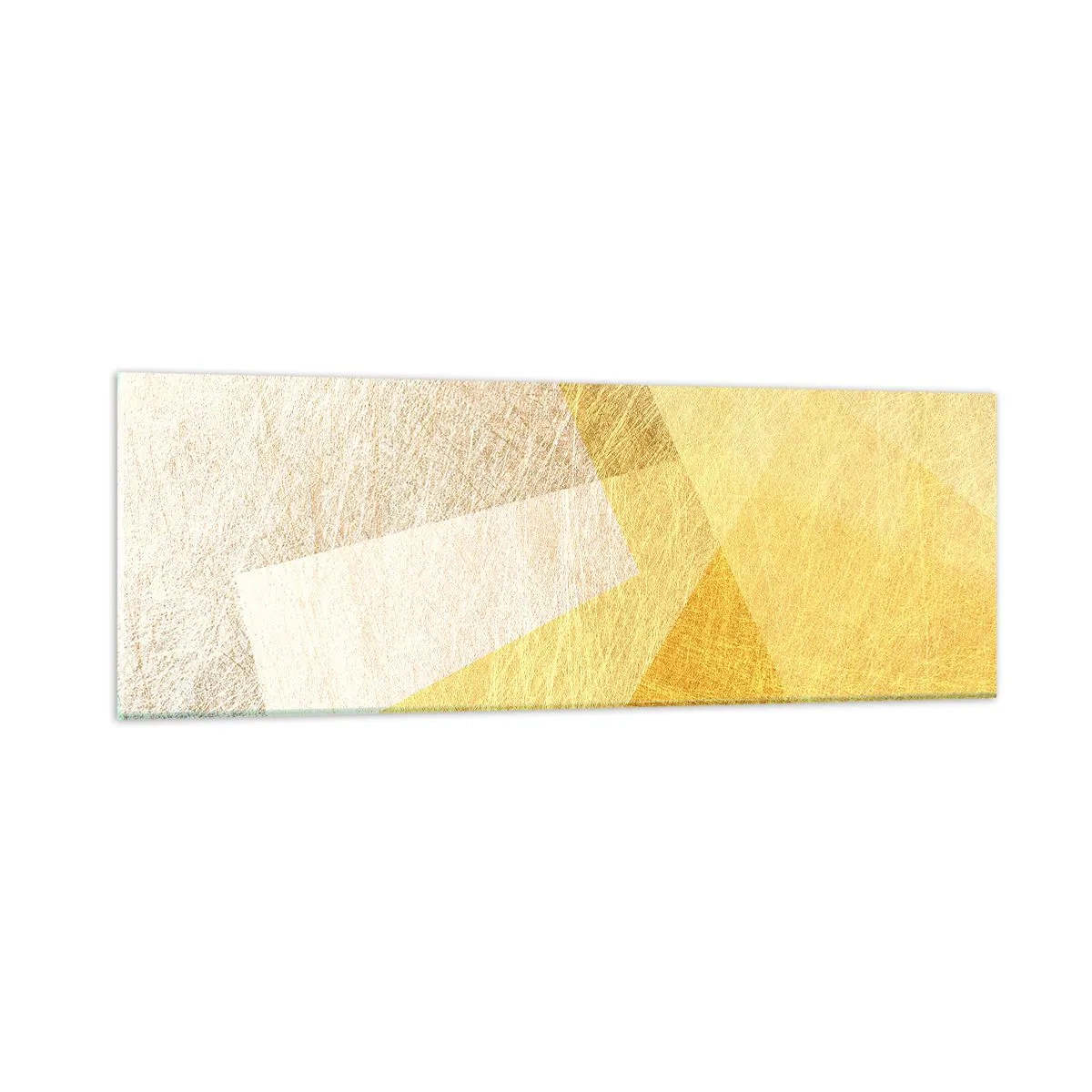 Glastavla - Bild på glas - Geometriskt väder - 90x30 cm
