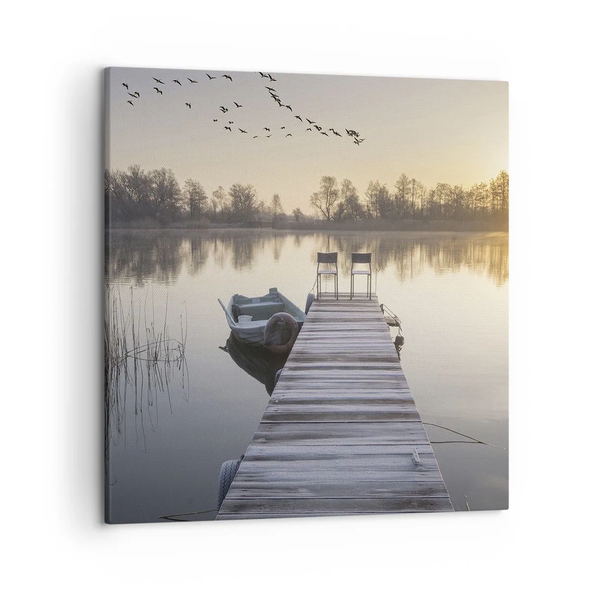 Canvastavla - Bild på duk - Kommer tillbaka om en viss tid - 50x50 cm