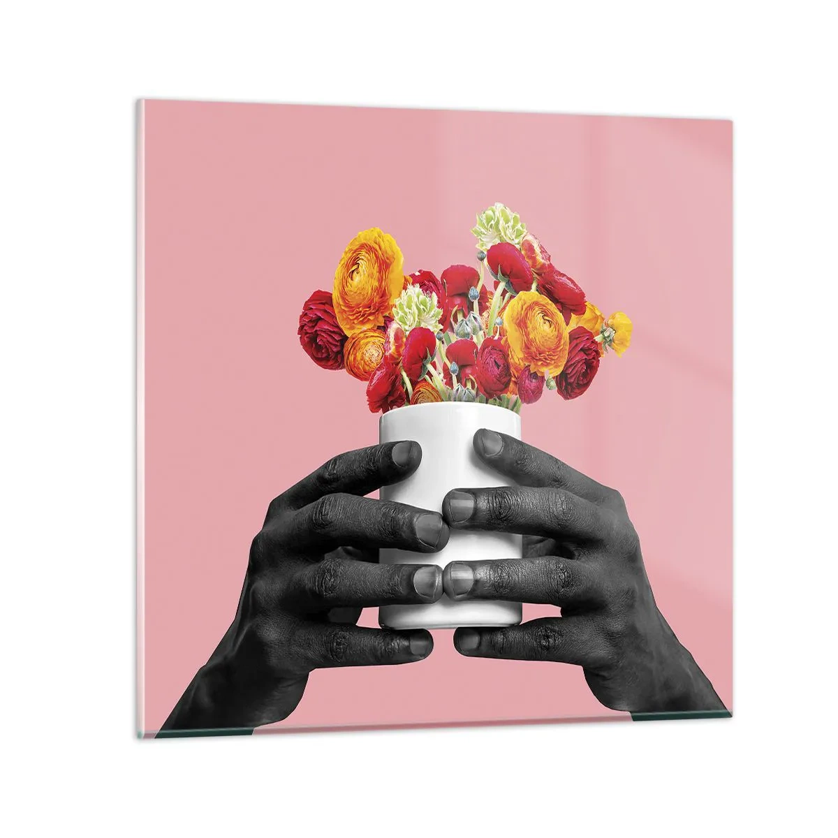 Glastavla - Bild på glas - Livets apoteos - 40x40 cm