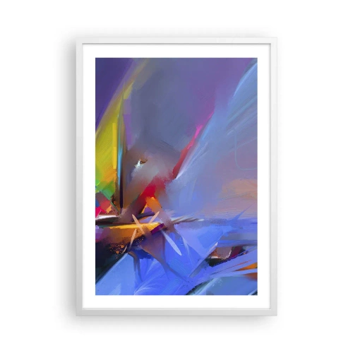 Affisch i vit ram - Snabb som en fågel - 50x70 cm