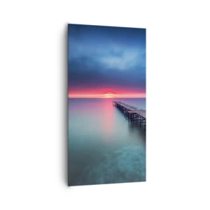 Canvastavla - Bild på duk - Mellan himlen och jorden - 65x120 cm