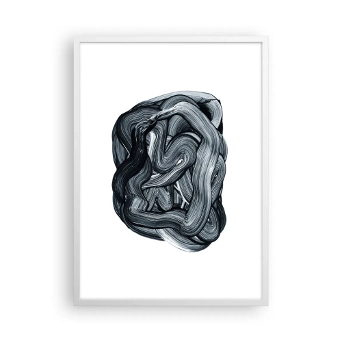 Affisch i vit ram - Det är inte så enkelt - 50x70 cm