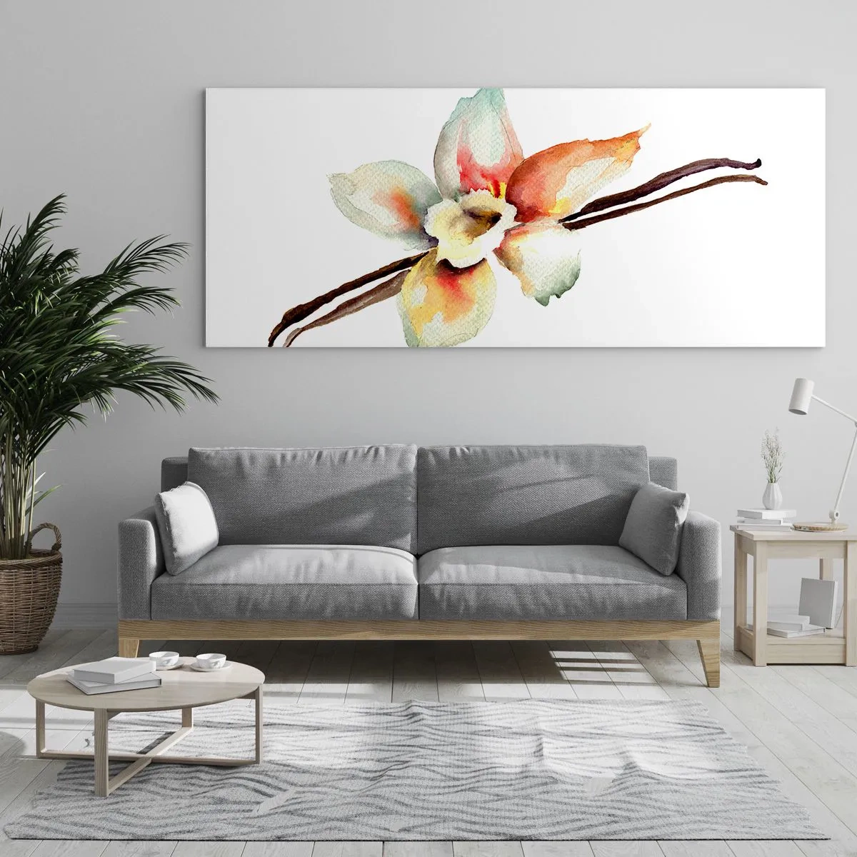 Glastavla - Bild på glas - Söt målning - 120x50 cm