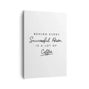 Canvastavla - Bild på duk - Framgångens hemlighet - 50x70 cm