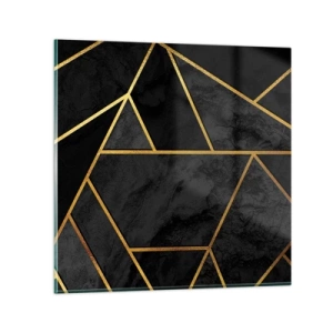 Glastavla - Bild på glas - Mörker och sken - 60x60 cm