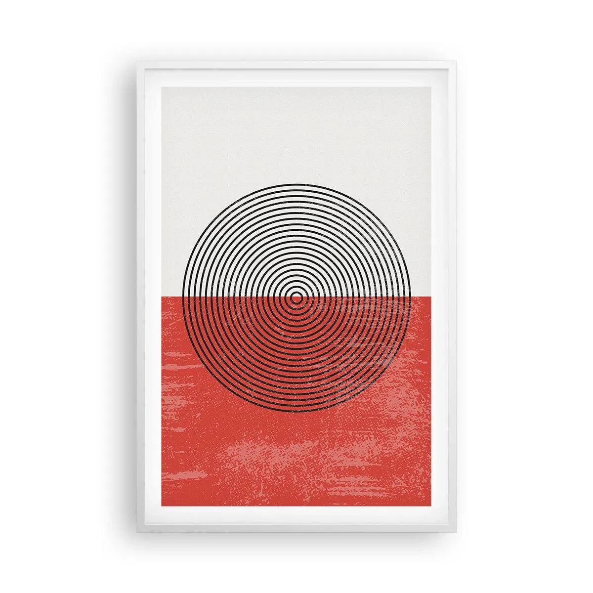 Affisch i vit ram - Mitt i prick - 61x91 cm