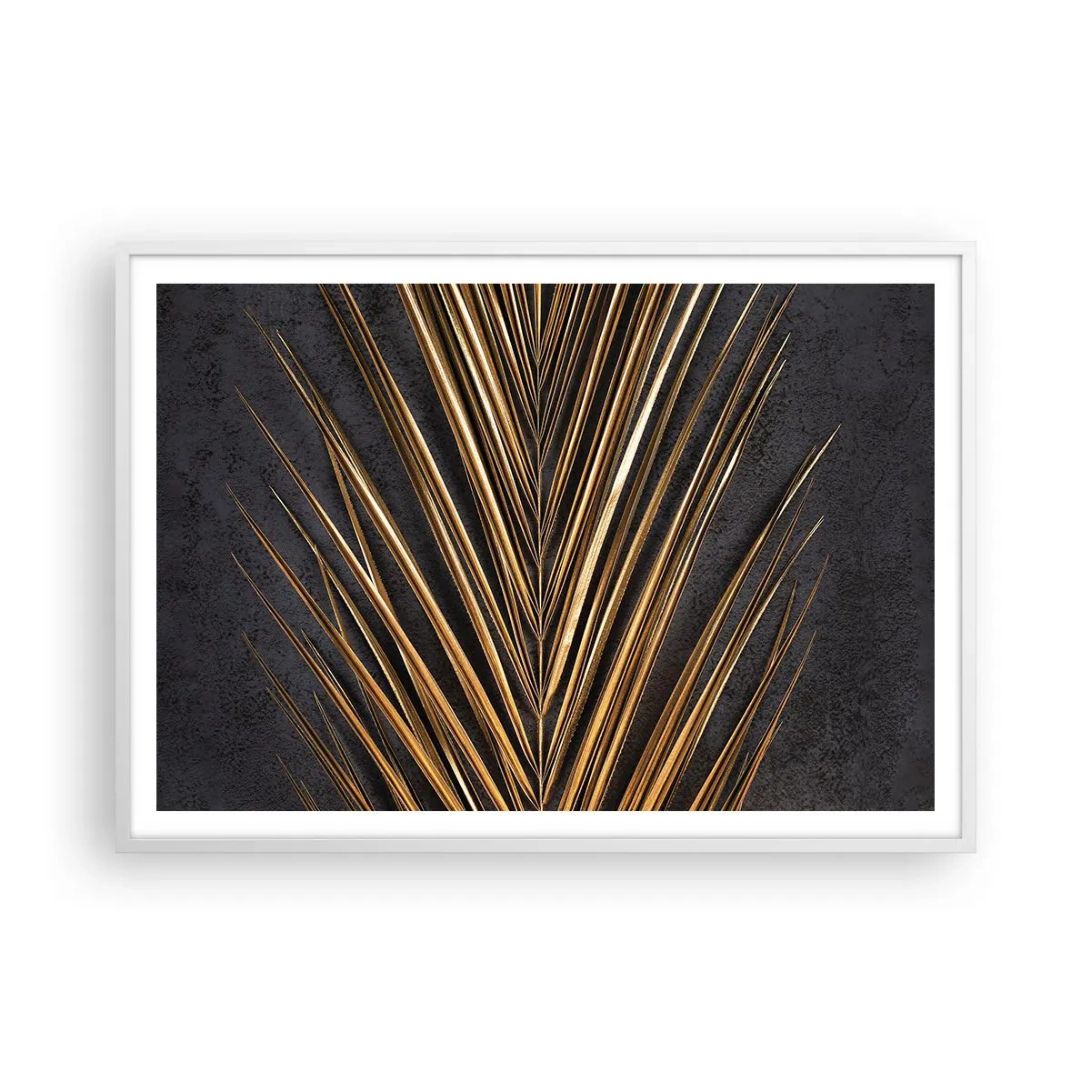 Affisch i vit ram - Tropikens guld - 100x70 cm