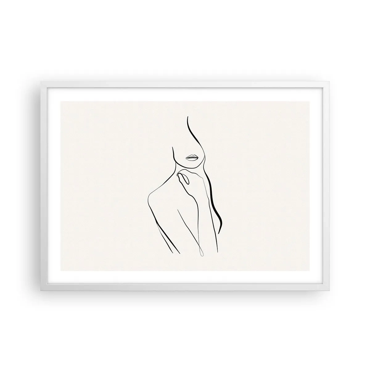 Affisch i vit ram - Melankolins våg - 70x50 cm