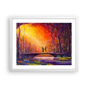 Affisch i vit ram - Himlen älskar också dem - 50x40 cm
