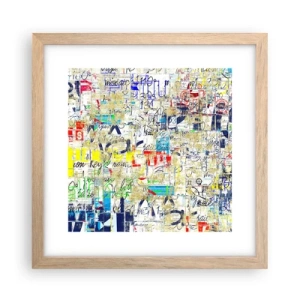 Affisch i ram av ljusek - Helt enkelt gläder ögonen - 30x30 cm