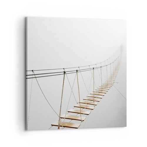 Canvastavla - Bild på duk - Vart leder den dig? - 60x60 cm