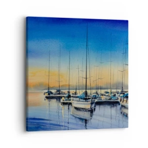 Canvastavla - Bild på duk - Slutet på en bra dag - 30x30 cm