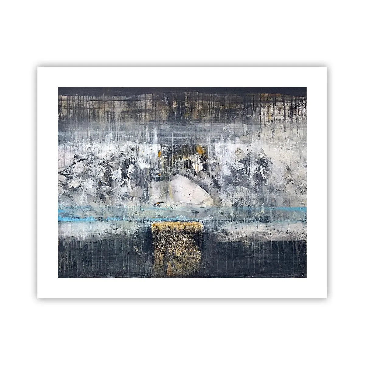 Affisch - På is och klumpar - 50x40 cm