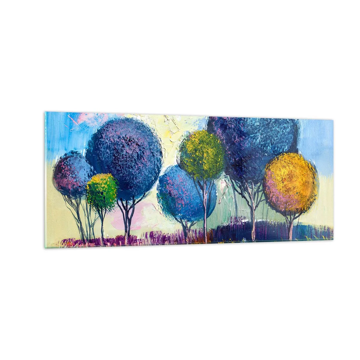 Glastavla - Bild på glas - Kula - den perfekta formen - 100x40 cm