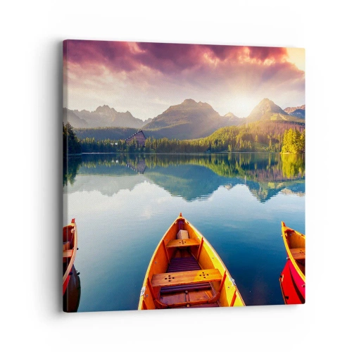 Canvastavla - Bild på duk - Ingenting mot naturen - 40x40 cm