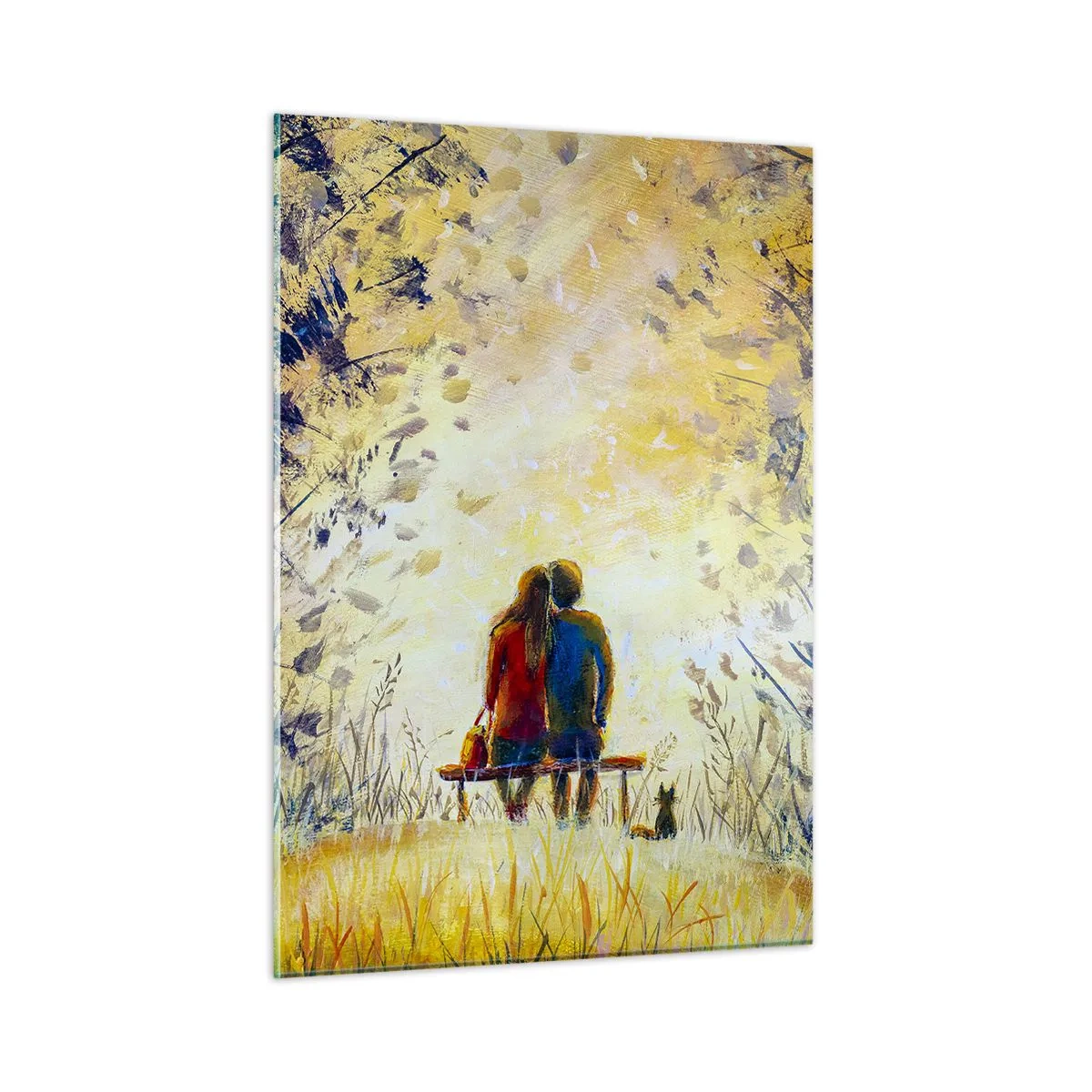 Glastavla - Bild på glas - Magisk stund - 50x70 cm