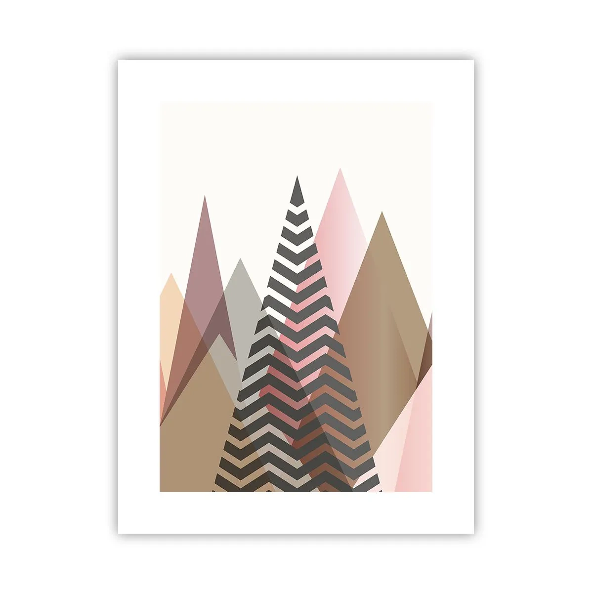 Affisch - Utsikt över pyramider - 30x40 cm