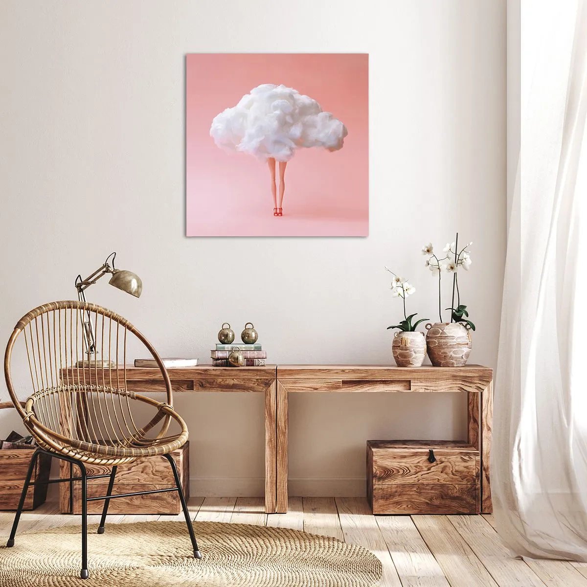 Canvastavla - Bild på duk - Söt utfästelse - 30x30 cm