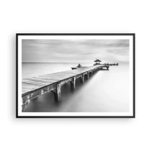 Affisch i svart ram - Ut i det oändliga - 100x70 cm